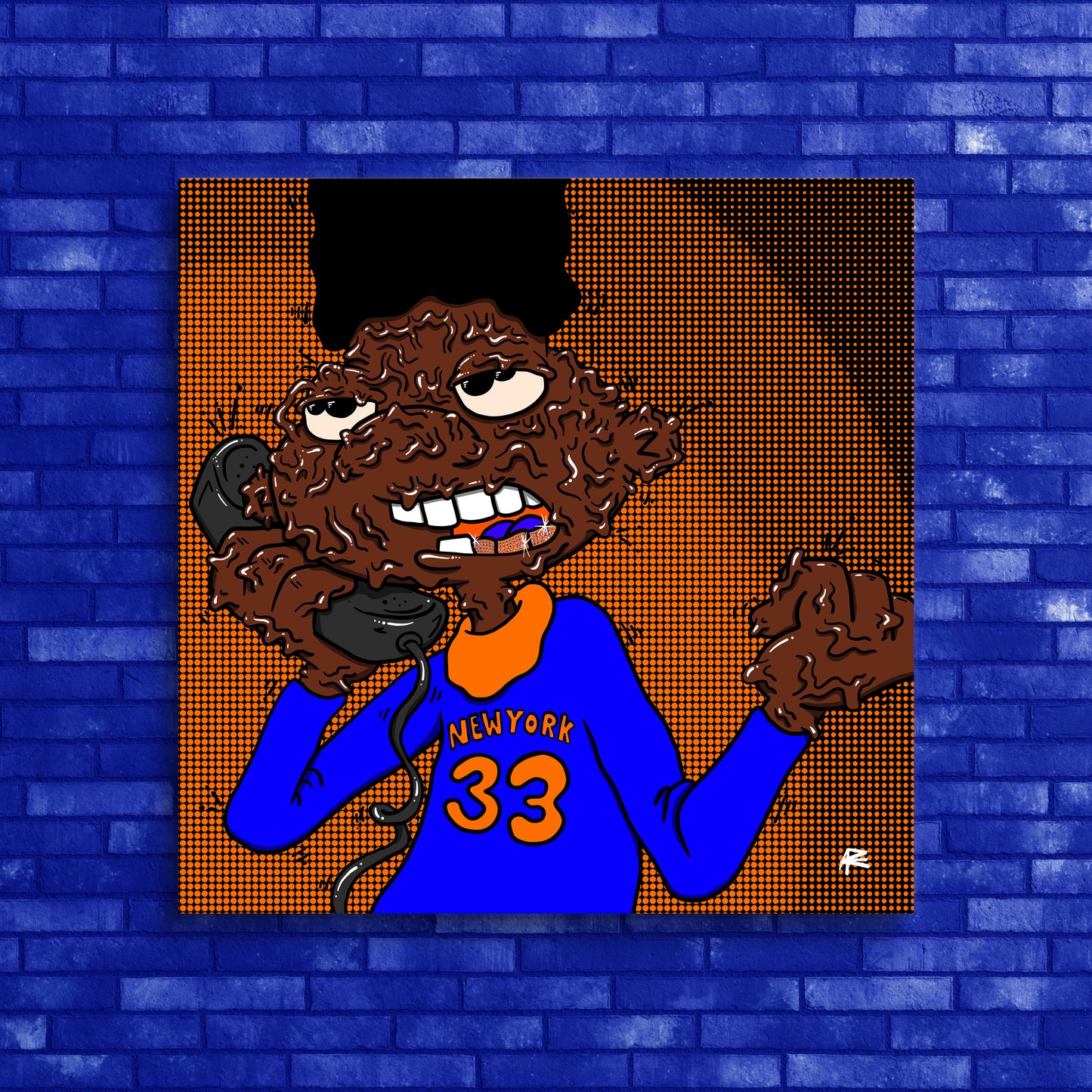 02. Gerald Johanssen (Hey Arnold) x New York Knicks Win 2026 - Special Edition Print