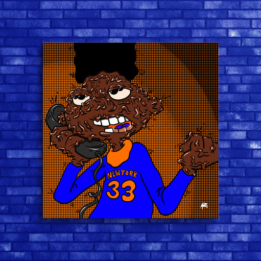 02. Gerald Johanssen (Hey Arnold) x New York Knicks Win 2026 - Special Edition Print