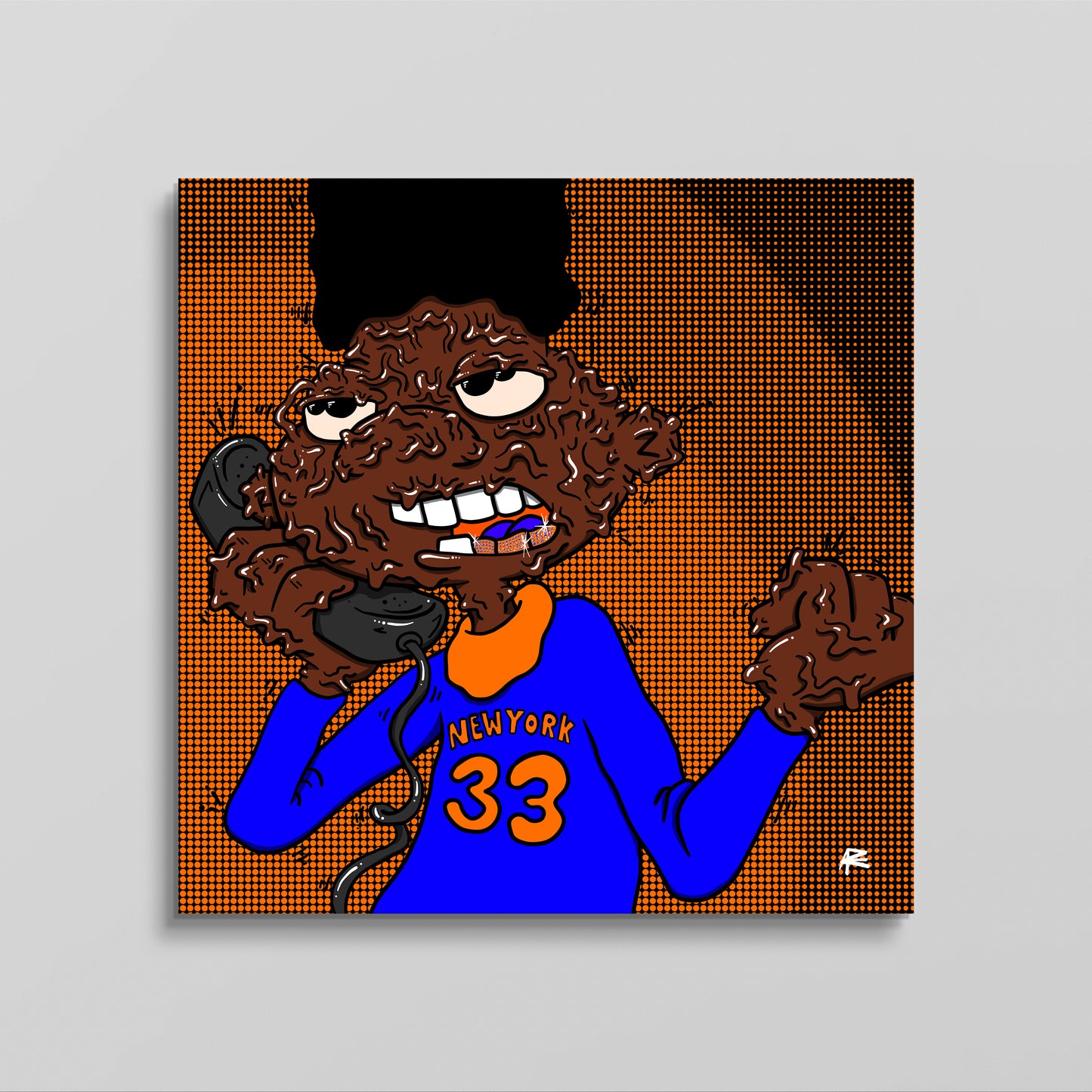 02. Gerald Johanssen (Hey Arnold) x New York Knicks Win 2026 - Special Edition Print